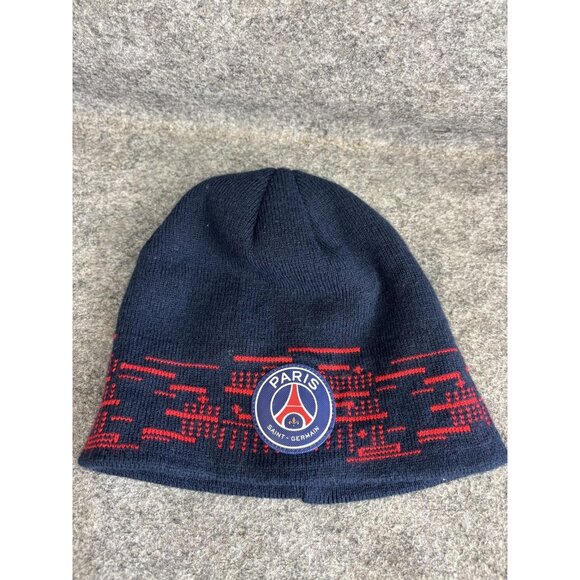 Paris Saint-Germain Hat Cap Fitted Mens 56cm Ligue 1 Soccer Football 2010s - Picture 1 of 5